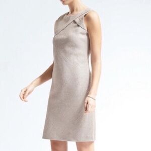 Banana Republic Strapless Cream Dress